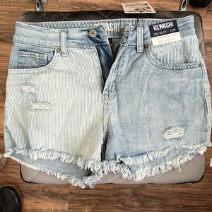NWT Jean striped shorts!